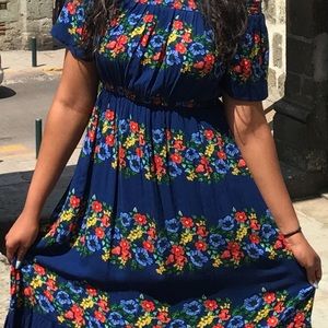 Colorful festival dress.